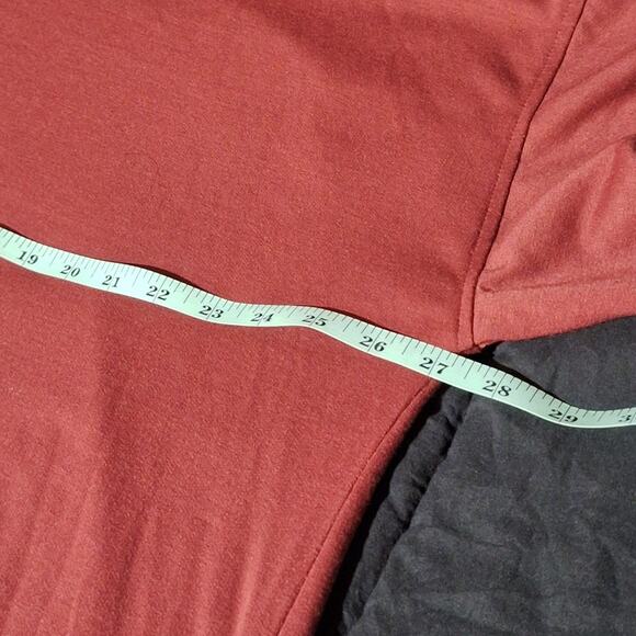 Ava James Dress Women's 3X Mauve Tiered Mini Balloon Sleeves Comfy Loungewear - Picture 8 of 10